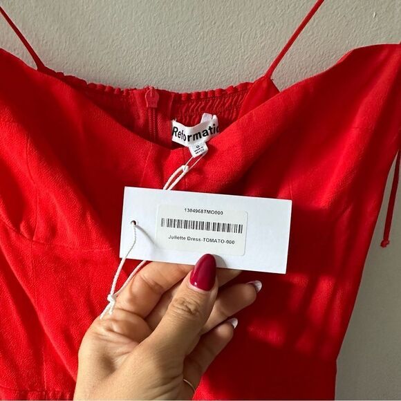 Reformation Juliette Dress in Tomato - Picture 4 of 8